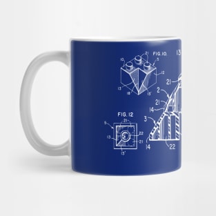 Lego Bricks Patent Blueprint 1962 Mug